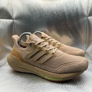 Size 8.5 Adidas Ultra Boost 21 Ash Pearl Hazy Rose‎ Womens Lace Up Shoes FY0391